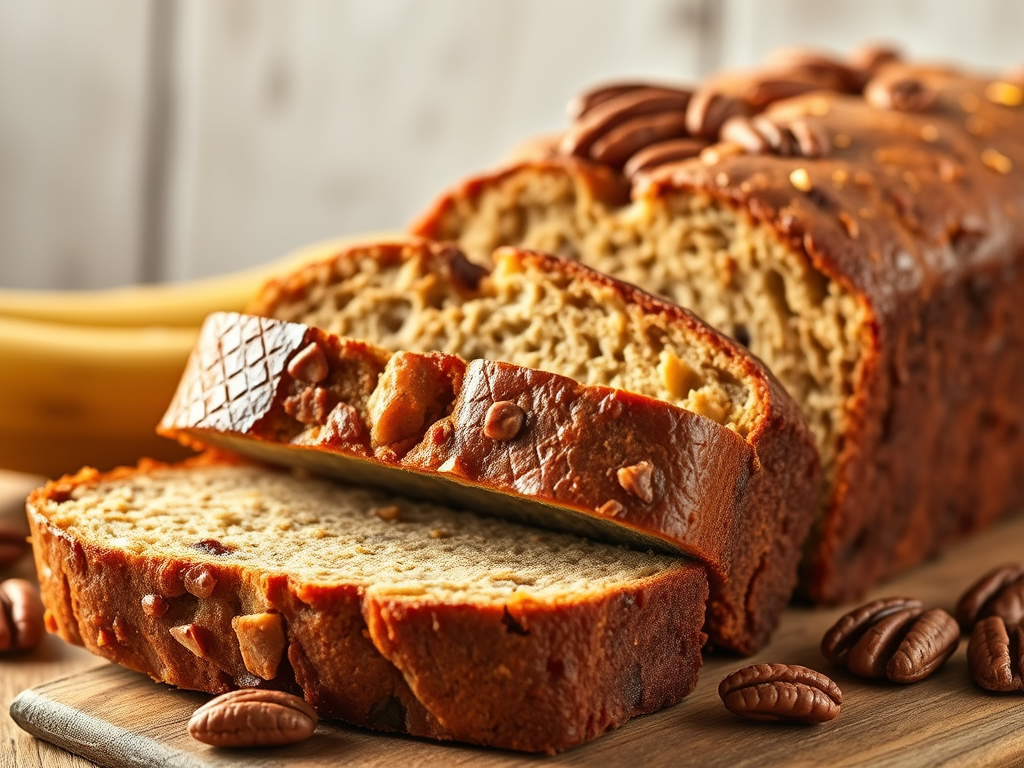 Easy Banana Pecan Bread Recipe